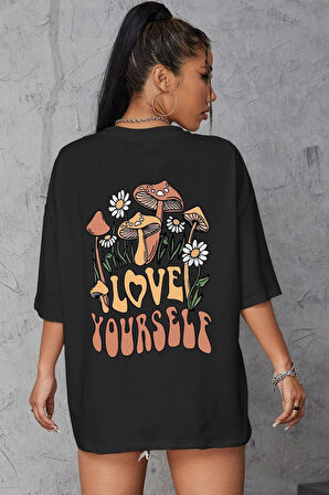 Uyguntarz Unisex Love Yourself Baskılı T-shirt
