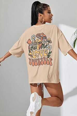 Uyguntarz Unisex Love Yourself Baskılı T-shirt