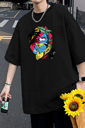 Uyguntarz Unisex Crazy Banana Baskılı T-shirt