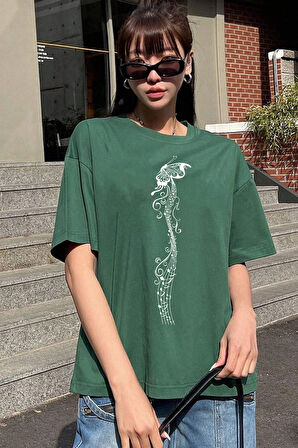 Uyguntarz Unisex Butterfly Song Baskılı T-shirt