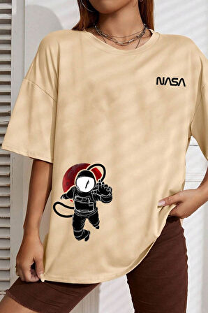 Uyguntarz Unisex Nasa Baskılı T-shirt