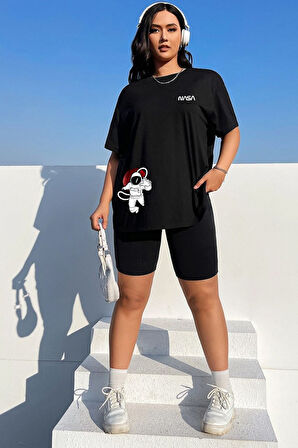 Uyguntarz Unisex Nasa Baskılı T-shirt