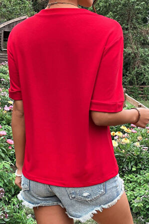 Uyguntarz Unisex Paw Baskılı T-shirt