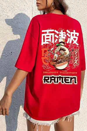 Uyguntarz Unisex Ramen Baskılı T-shirt