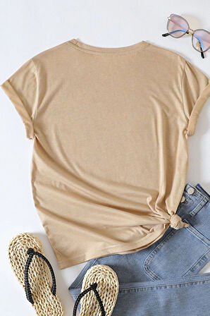 Uyguntarz Unisex Rose Baskılı T-shirt