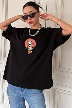 Uyguntarz Unisex Shinobi Baskılı T-shirt