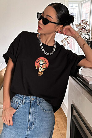 Uyguntarz Unisex Shinobi Baskılı T-shirt