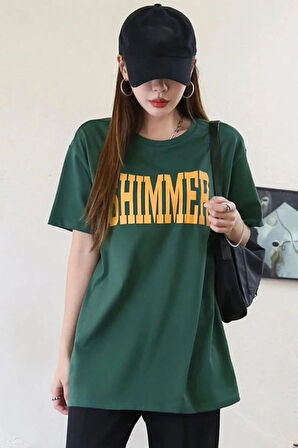 Uyguntarz Unisex Shimmer Baskılı T-shirt