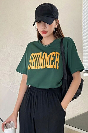 Uyguntarz Unisex Shimmer Baskılı T-shirt