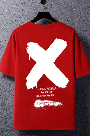 Uyguntarz Unisex Sometimes X Baskılı T-shirt