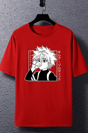 Uyguntarz Unisex Killua Zoldyck Baskılı T-shirt