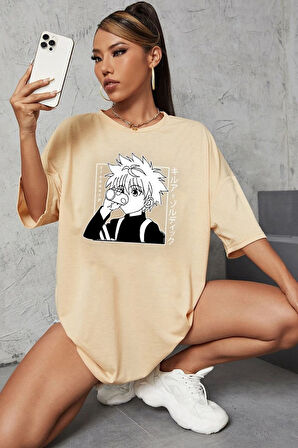 Uyguntarz Unisex Killua Zoldyck Baskılı T-shirt