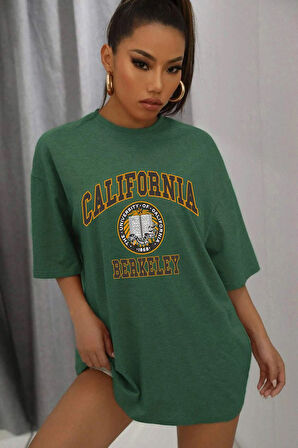 Unisex California Baskılı T-shirt