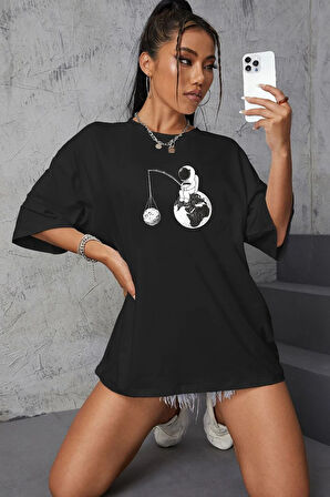 Uyguntarz Unisex Uzay Baskılı T-shirt