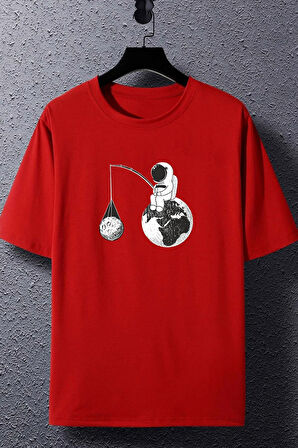 Uyguntarz Unisex Uzay Baskılı T-shirt
