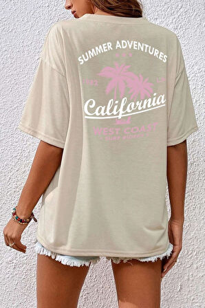 Uyguntarz Unisex California Baskılı T-shirt
