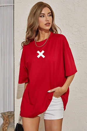 Uyguntarz Unisex X Baskılı T-shirt