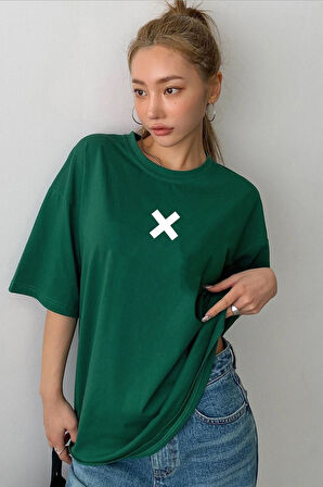 Uyguntarz Unisex X Baskılı T-shirt