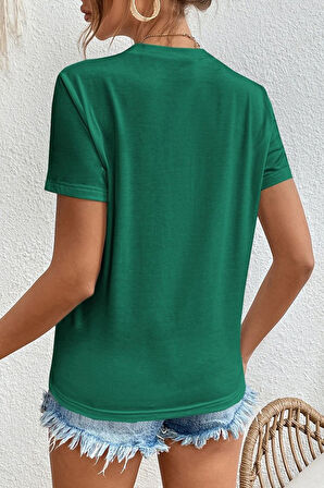 Uyguntarz Unisex Woman one line Baskılı T-shirt
