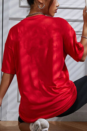 Uyguntarz Unisex Woman one line Baskılı T-shirt