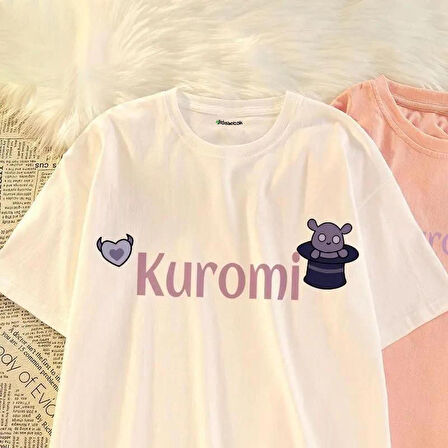 Beyaz Anime Harajuku Kuromi  (Unisex) T-Shirt