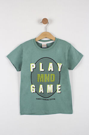 Erkek Çocuk Play Game Baskılı T-shirt