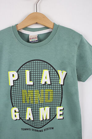 Erkek Çocuk Play Game Baskılı T-shirt