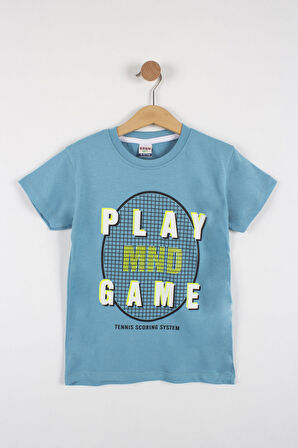 Erkek Çocuk Play Game Baskılı T-shirt