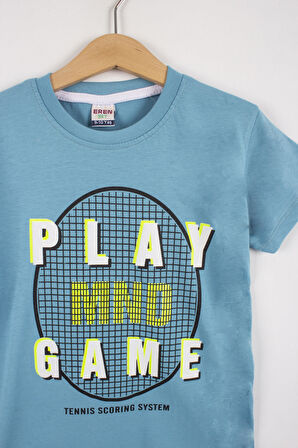 Erkek Çocuk Play Game Baskılı T-shirt