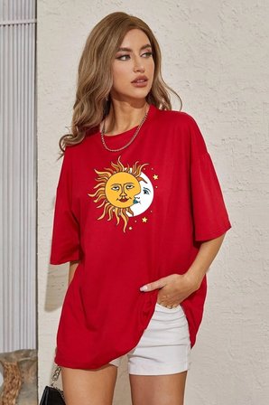 Unisex Larks' Tongues In Aspic Baskılı T-shirt