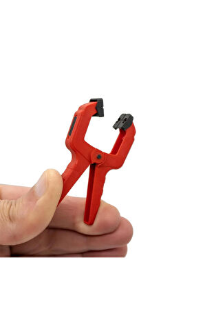 4 ADET Yaylı Kıskaç Mandal El Tip İşkence Mengene Kırmızı Klips Hobi 25 mm 1 inç