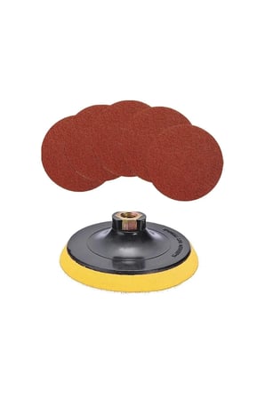 27 Parça Spiral Avuç Içi Taşlama 115 Mm Cırt Zımpara Kağıdı Ahşap Inox Metal Kesici Kesme Flap Disk.