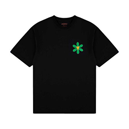 Kalbim Çiçek Oversize Tişört