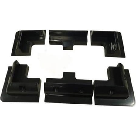 KARAVAN MONTAJ SETİ SİYAH 6'LI SET (4 KÖŞE, 2 YAN)
