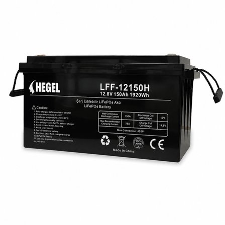 HEGEL LİFEPO4 LİTYUM AKÜ 12.8V 150AH