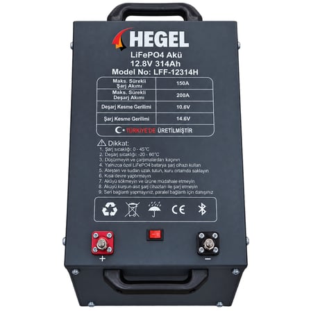 HEGEL LFF-12314H 12.8V 314Ah LiFePO4 Lityum Akü