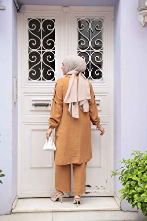 Kolyeli Bisküvi Tesettür İkili Takım 52631BS