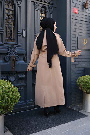 Bisküvi Tesettür Trençkot 26413BS