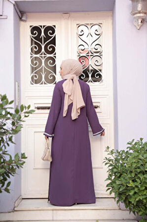 Elbiseli Lila Tesettür İkili Takım 76852LILA
