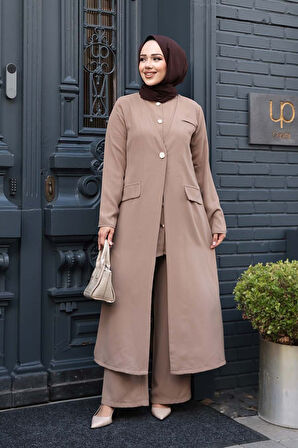 Ceketli Vizon Tesettür İkili Takım 76521V