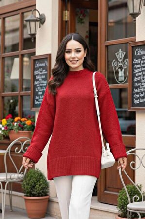 Kırmızı  Triko Kazak  87181K