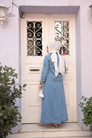 Mavi Tesettür Kot İkili Takım 44752M