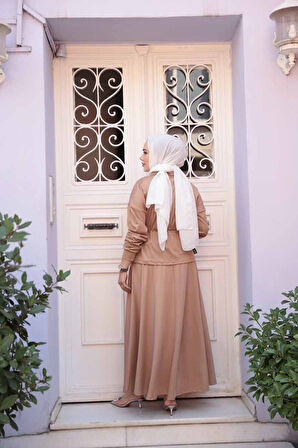 Etekli Bisküvi Tesettür İkili Takım 13251BS