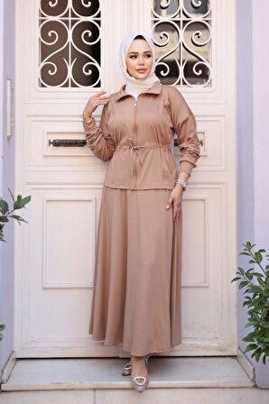 Etekli Bisküvi Tesettür İkili Takım 13251BS