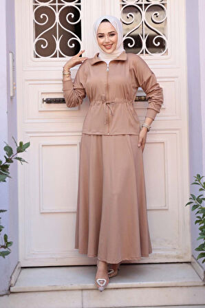 Etekli Bisküvi Tesettür İkili Takım 13251BS