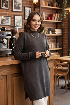 Koyu Füme  Triko  Kazak  17203KFU