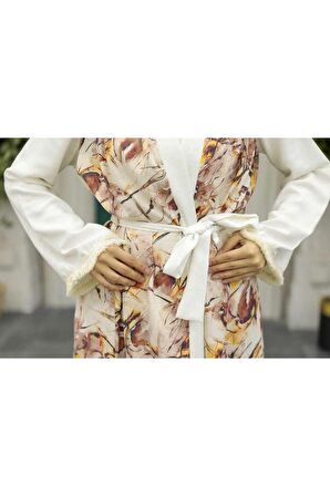 Desenli Tesettür Kimono 86510DSN