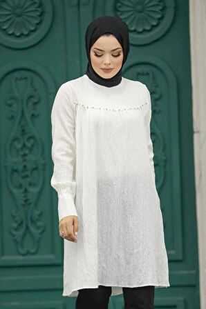 Ekru Tesettür Tunik 614E