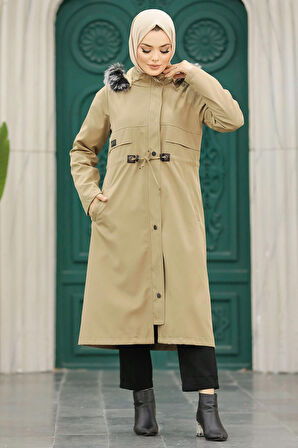 Kürklü Vizon Tesettür Parka 60652V