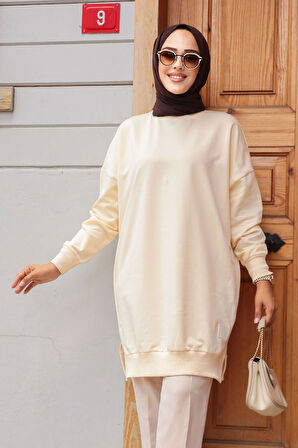 Bej Tesettür Tunik 30644BEJ
